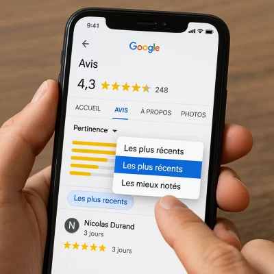 Example of a Google Business Profile with positive reviews